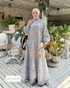 (9) MDLY HANDIA  Baju Dress Muslimah Eid Adha Lux Handiya Dress by Mdly.