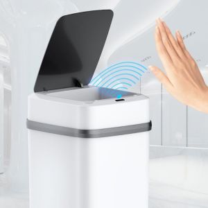 Thùng Rác Thông Minh Cảm Ứng 13L Thân Thiện Với Môi Trường Chất Liệu Nhựa Dùng Cho Nhà Bếp Nhà Tắm Nhà Vệ Sinh Loại Cảm Ứng