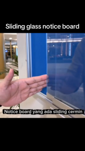 CheapDealMy 4x8 Sliding Glass Notice Foam Board School office lobby management hotel