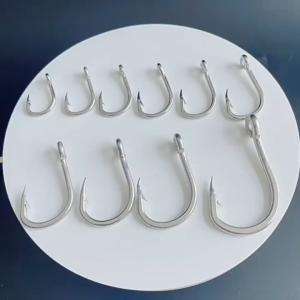 10884 Big Game Saltwater Sea Fishing Circle Hooks Stainless Steel Jigging Jigs Tuna Live Bait
