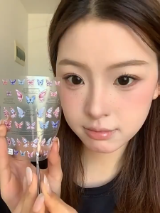 Colorful Butterfly Stickers Nail Stickers Laser Butterfly Nail Stickers DIY Decorative Stickers