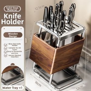 Vintage Table Knife Storage Rack Organizer