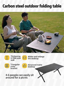 camping table camping chair folding table aluminum alloy portable foldable multi-purpose table outdoor indoor camping equipment