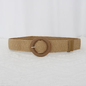 Woven Belt Elastic Waistband Dress Slimming Wide Waist Seal Elegant Versatile Decorative Waist Seal Womens Fashion Accessory
