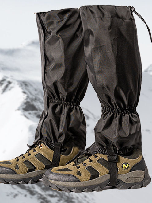 Outdoor Desert Hiking Snow Boot Covers Anti-Scratch Zipper Magic Tape ...