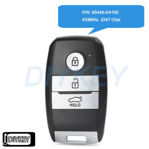 3 Buttons Smart Remote Car Key Fob 433MHz ID47 Chip for Kia Optima 2016 2017 2018 P/N: 95440-D4100 FCC ID: SVI-JFFGEC0