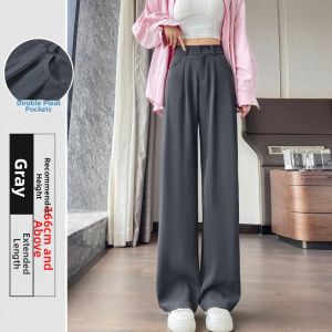 High Waist Drape Leisure Slim Fit Trousers