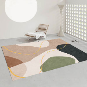 Nordic Leather Washable PVC Carpet Living Room Dustproof Balcony Sun Protection PU Entrance Door Waterproof Mat Home Decor