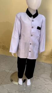 Baju Muslim anak Laki Laki putih Hitam Baju Koko anak laki laki pakaian anak laki laki model jazko