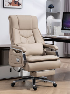 Comfortable Leather Office Chair Big Class Business Computer Chair Home Use Rotatable Desk Chair Ergonomic Design Adjustable Height