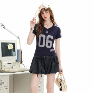 Unifree | Summer Slim Fit V-Neck Digital Print T-Shirt