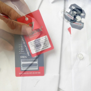 ÁO SƠ MI CỘC TAY REGULAR VẠT NGANG 345 VĨNH TIẾN TRẮNG