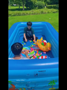 Large Inflatable Swimming Pools for Kids and Family Portable Outdoor 3-Layer Thickened Rectangular Swimming Pool#YYC