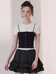 AIVEI | Sweet Bow Design Layerable Knitted Top