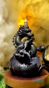 Asap Terjun Naga Air Panlong Bahan Keramik Gratis 20 Dupa Aromaterapi Campur Pengharum Toko UwU