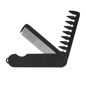 Multi-Functional MenS Folding Comb for Styling Suitable for Oil And Back Hairstyles with Wide Teeth Portable for Travel
