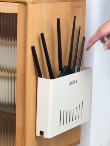 MEIDOO Router Storage Stand Carbon Steel Bracket - No Drilling Required Installation