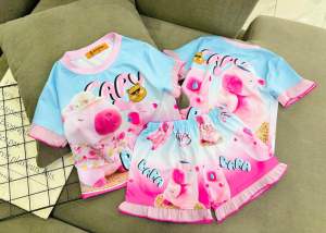 10-42kg bộ đùi bé gái mẫu mới thun lạnh phối ren mềm viền áo và quần thun lạnh bao bền đẹp mềm mịn