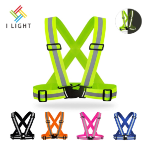 （Wholesale/1 CTN）Safety Reflective Vest Strap Adjustable Warn Vest Strap High Visibility