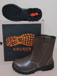 sepatu safety kruser kulit/sepatu proyek ujung besi