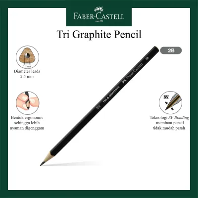 Pensil Tri Graphite 2B Faber Castell