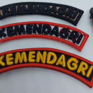 C-11TBL7 CUSTOM NAMA JABATAN INSTANSI TIMBUL 3D BORDIR