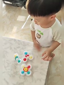 NIKO 3pcs Baby Spinner Toys Bath Toys Spinning Toys Early Educational Toys For Toddler Kids Gifts