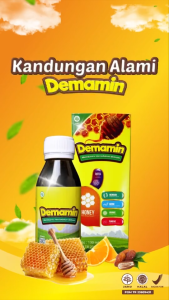Madu Demamin - Madu Anak Penurun Panas & Demam Alami Daya Tahan Tubuh 100% Herbal Bpom