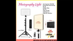 Light Photography Light 16X23 Studio Light With Tripod Stand For Video Recording Photo Shooting