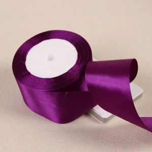 DIY Bow Crafts Polyester Satin Ribbon 6mm-50mm Chiều Rộng 25Yards/Cuộn Mặt Đơn Giáng Sinh Trang Trí Nhà Quà Tặng Đám Cưới Băng Quấn Quà