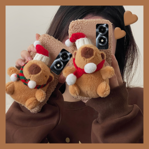 Christmas Capabala Capybara for Oppoa2pro Phone Case A5 Furry A9X Cartoon A1 Cute A11 Stylish A7 Plush A3 Super Cute A8 Creative A31 Fall and Winter A11x/X7x