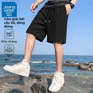 Jeanswest | Quần Short Ngắn Phân Chia Năm Phần Dành Cho Giới Trẻ Chất Liệu Kênh Sợi Lạnh Khô Nhanh