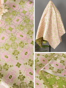 ผ้าไหมจีนโบราณสไตล์ใหม่ ผ้า DIY สำหรับเสื้อผ้าผ้าไหมปักลายดอกไม้สี่ชั้น ผ้าสำหรับทำเสื้อผ้าสไตล์จีนแบบสั่งทำสูง