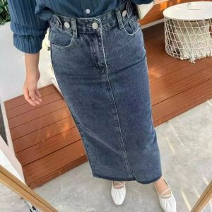rok jeans teana// rok jeans span masa kini// rok jeans belah belakang