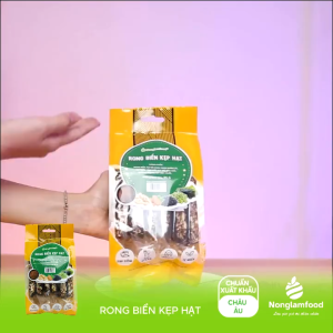 [THUẦN CHAY] Combo 10 Thanh Rong Biển Kẹp Hạt NONGLAMFOOD Giòn Thơm Tự Nhiên Đậm Vị Hạt Dinh Dưỡng Túi 95g