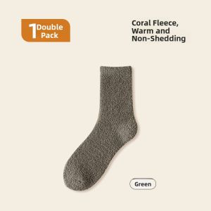 JIFANPAUL | Warm Coral Fleece Socks for Winter
