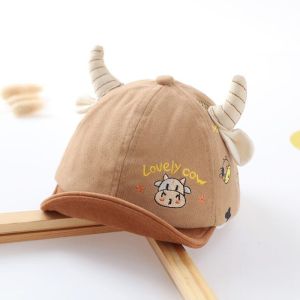 CAE - Topi Bisbol Anak 0-2 tahun Laki Perempuan Lovely Cow Premium Baseball Hat Import