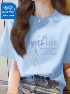 Jeanswest | New Season Summer Short Sleeve T-Shirt Cotton Loose Fit