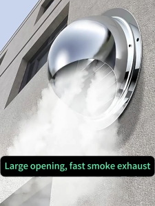 ✨24 hours delivery✨304 stainless steel ducting cap 100/150/200mm stainless steel hood air ventilation cover Anti-corrosion Rust prevention Range hood exterior wall wind shield air outlet bathroom exhaust pipe