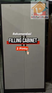 Filing Cabinet Besi Lemari Arsip Kantor 2 Pintu Full Plat AK 05