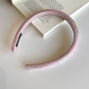 ที่คาดผมแบบท่อขนาดเล็กสีน้ำเงิน ทรงสุดหรูหราสำหรับผู้หญิง ที่คาดผมแบบสวมสบาย ไม่รัดหัว ที่คาดผมแบบมีด้ามจับสำหรับใช้ในชีวิตประจำวัน