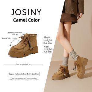 Josiny | High-top Thick-soled Elevating Ankle Boots