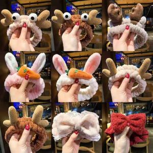 เกาหลีความงามล้างหน้า H Airband หูกระต่ายกวางหูแมวหัวหน้าวง H Airband ตุ๊กตาโบว์คาดศีรษะอุปกรณ์ผมขายส่ง