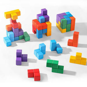 ของเล่นเสริมพัฒนาการแบบมอนเตสซอรี่ ตัวต่อโซมาบล็อก ลูกบาศก์ไม้ ฝึกคณิตศาสตร์ เสริมสร้างไอคิว ฝึกตรรกะ เกมพัฒนาสมอง สำหรับเด็กและผู้ใหญ่