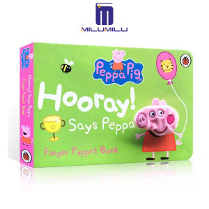 หมูเป็ปป้า: ไชโย! พูดว่า Peppa Boneka Jari Tangan หนังสือสมุดกระดานเขียนโดยเต่าทองหนังสือภาษาอังกฤษต้นฉบับ