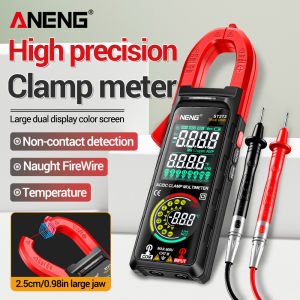 ANENG | ANENG ST213 True RMS Clamp Meter VAReverse Screen 6000 Counts 400A AC/DC V/A Temp Freq NCV Flashlight Data Hold Electrician Auto