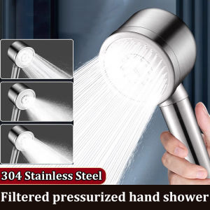 Boost filter 304 stainless steel shower head large water volume handheld bathroom high quality shower head set