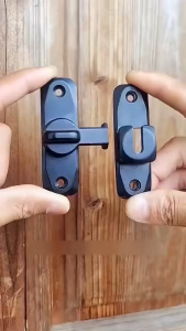 Heavy Duty Barn Door LocksSliding Door LatchAnti-theft BuckleDoor Bolt90/180-Degree Flip Gate HardwareBaby Safety Latches