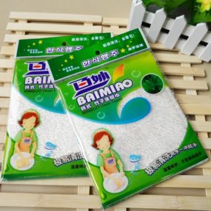 Plant Fiber Dishcloth Small Size 16X18cm Oil Resistant Cleaning Towel for Kitchen Home Cleaning Tool Non-Stick Oil Brushware