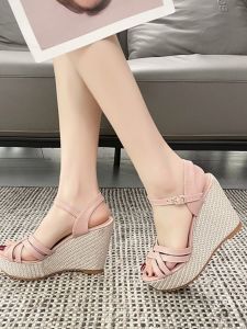 Summer Wedding Waterproof Platform One-Strap Peep Toe Sandals 11CM Heel